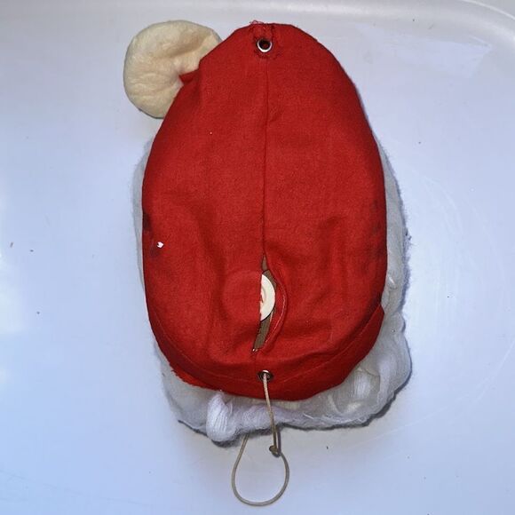 Vintage 1967 Shiny Brite Max Eckhardt Musical Santa Face /Plays Jingle Bells - Picture 4 of 8